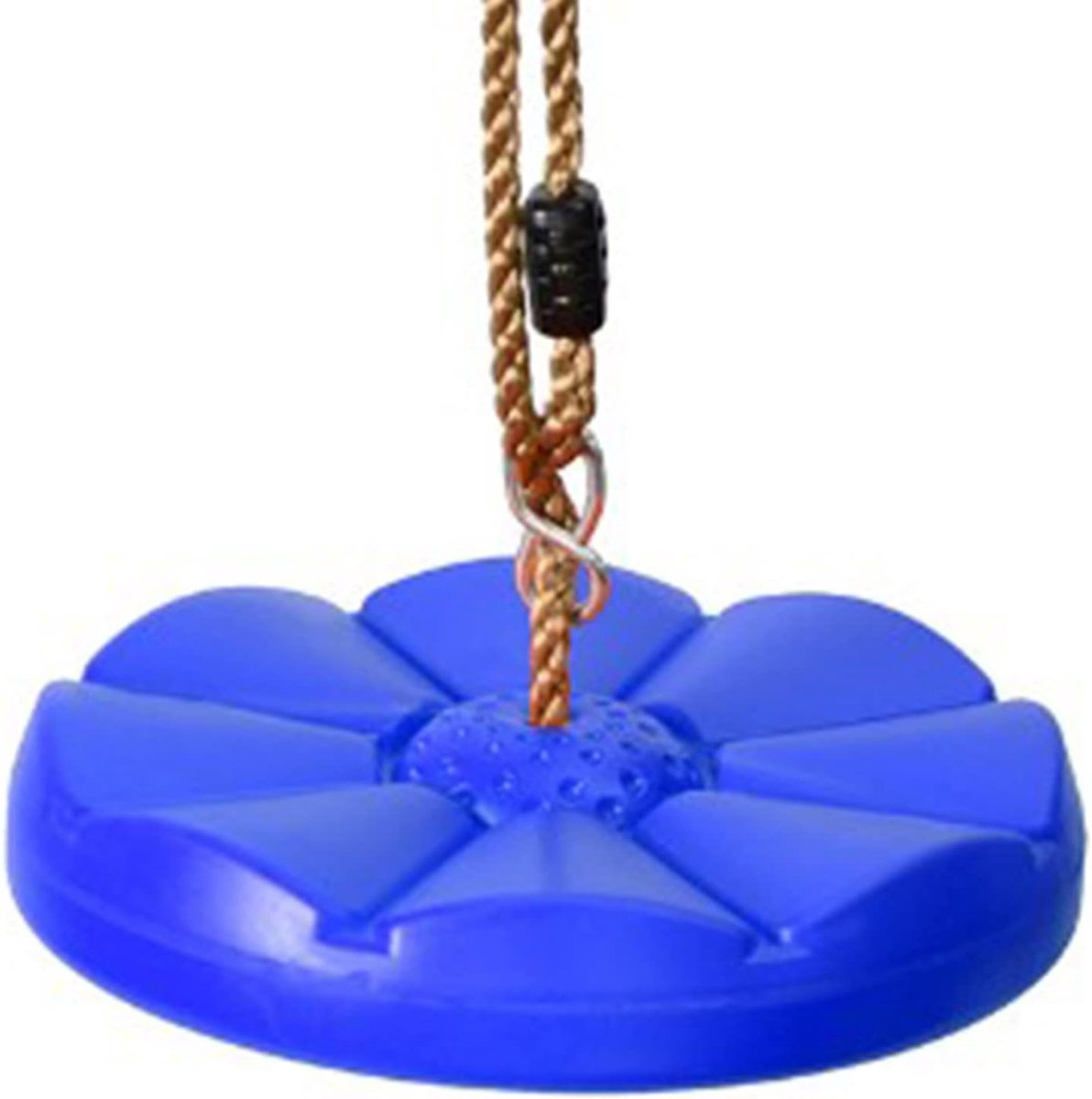 Schommel met schijf - Speeltouw Schommelzit - Buiten spelen - Robuuste constructie - 30 cm diameter - Blauw