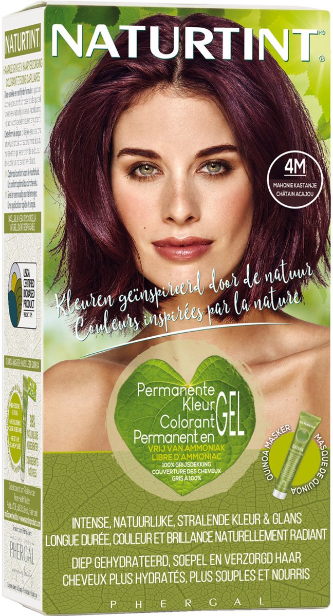 Naturtint Permanente Kleuring 4M Mahonie Kastanje 160ML