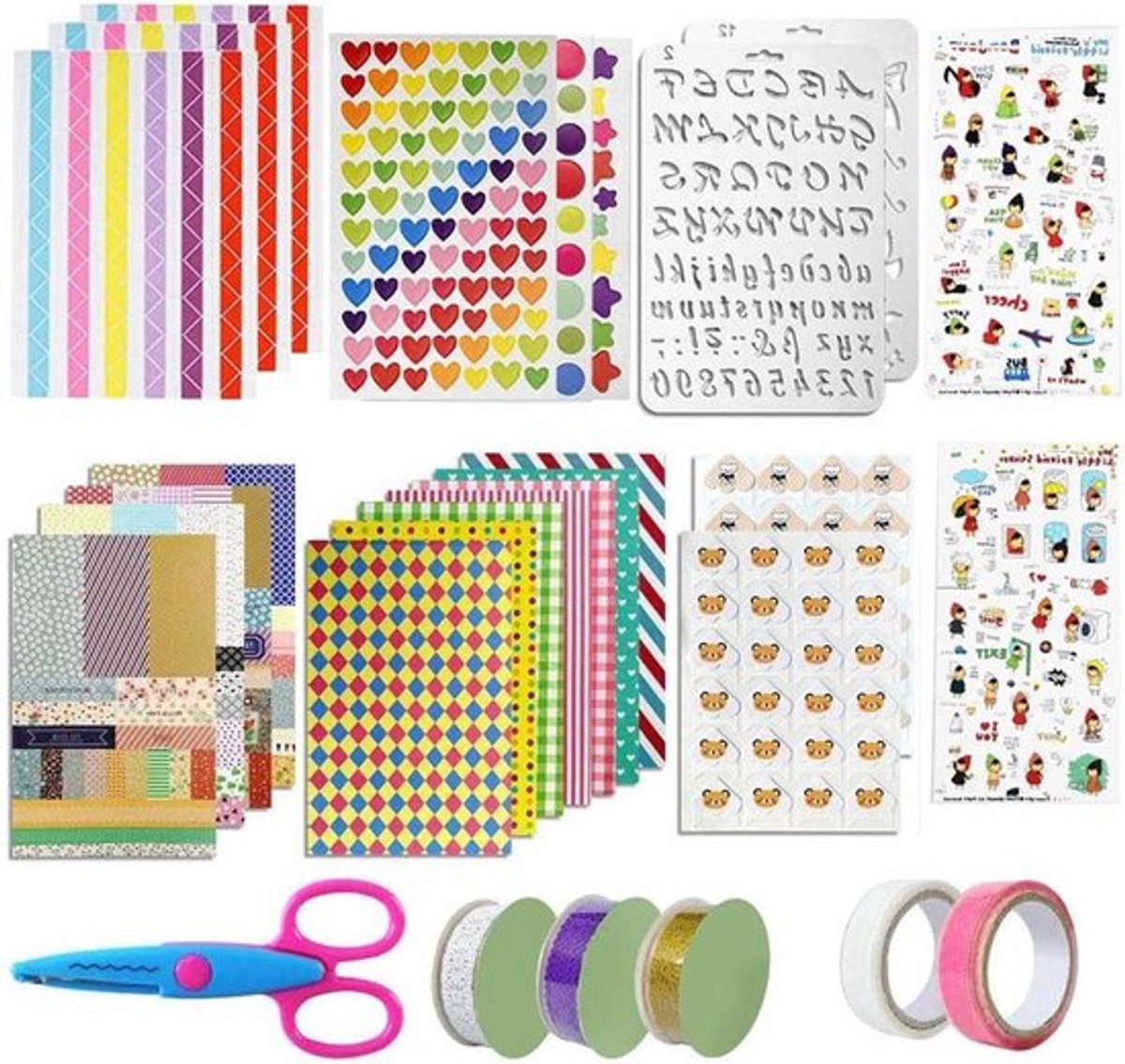 Allecto Plus - 49 Stuks - Accessoires Set voor Fotoalbums