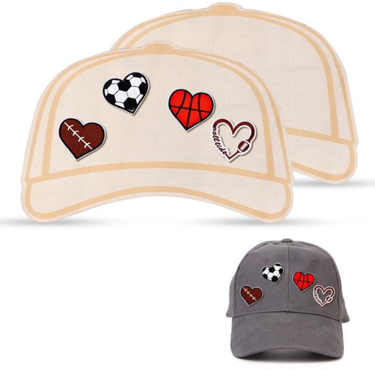 Sjabloon voor gepersonaliseerde trucker hat - Zeynomax