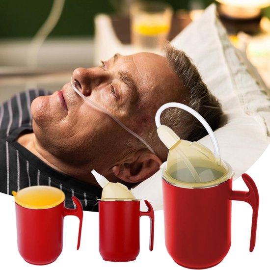 Lekvrije 3-in-1 Drinkbeker met Hendels voor Ouderen en Zorgbehoevenden - 400 ml — afbeelding 5