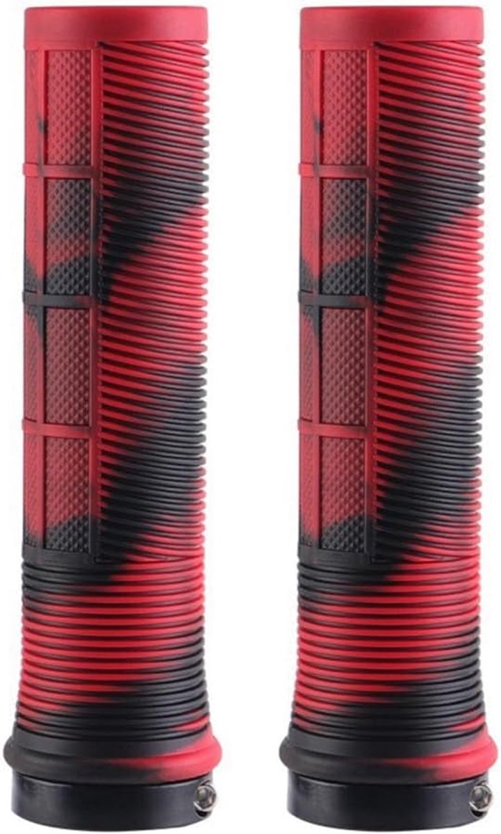 Fiets handgrepen - Stuur grips - Comfortabel fietsen - Schokabsorberend ontwerp - 22.2mm - Rood