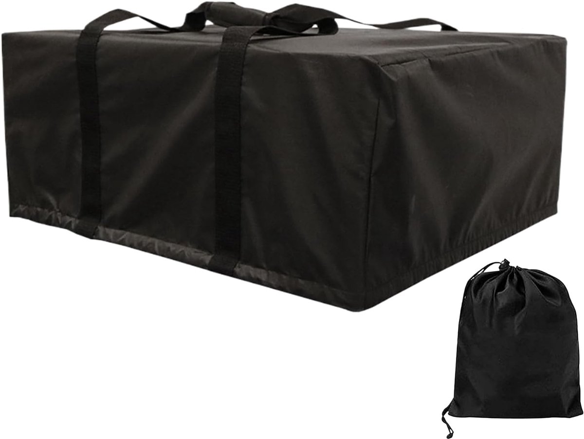 Pizza Oven Hoes Pizzamaker Beschermer Buiten Koken Verstelbare Riemen 63x55x28cm Zwart