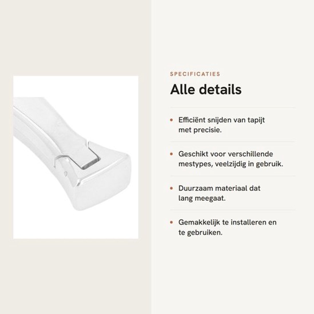 OmGoods - Dailygoody - Tapijthaakgereedschap - Vloersnijmes - 2 Stuks - PVC