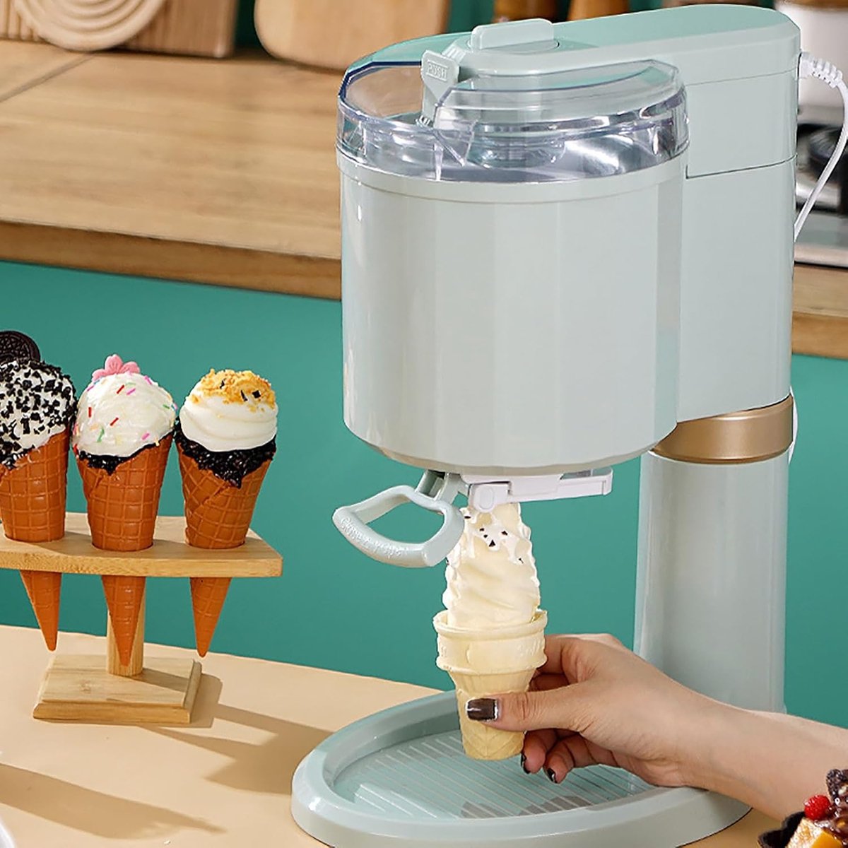 IJsmachine - Softijs Maker - Thuis Desserts Maken - Compact 1 Liter - 1 Liter - A