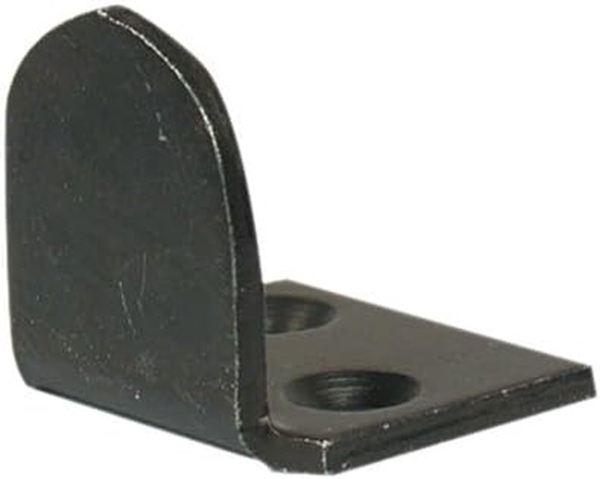 Jaloezie Stopper - Raambevestiging - Raamdecoratie Afwerking - Opbouwmontage - 29 x 26.5 mm - Zwart