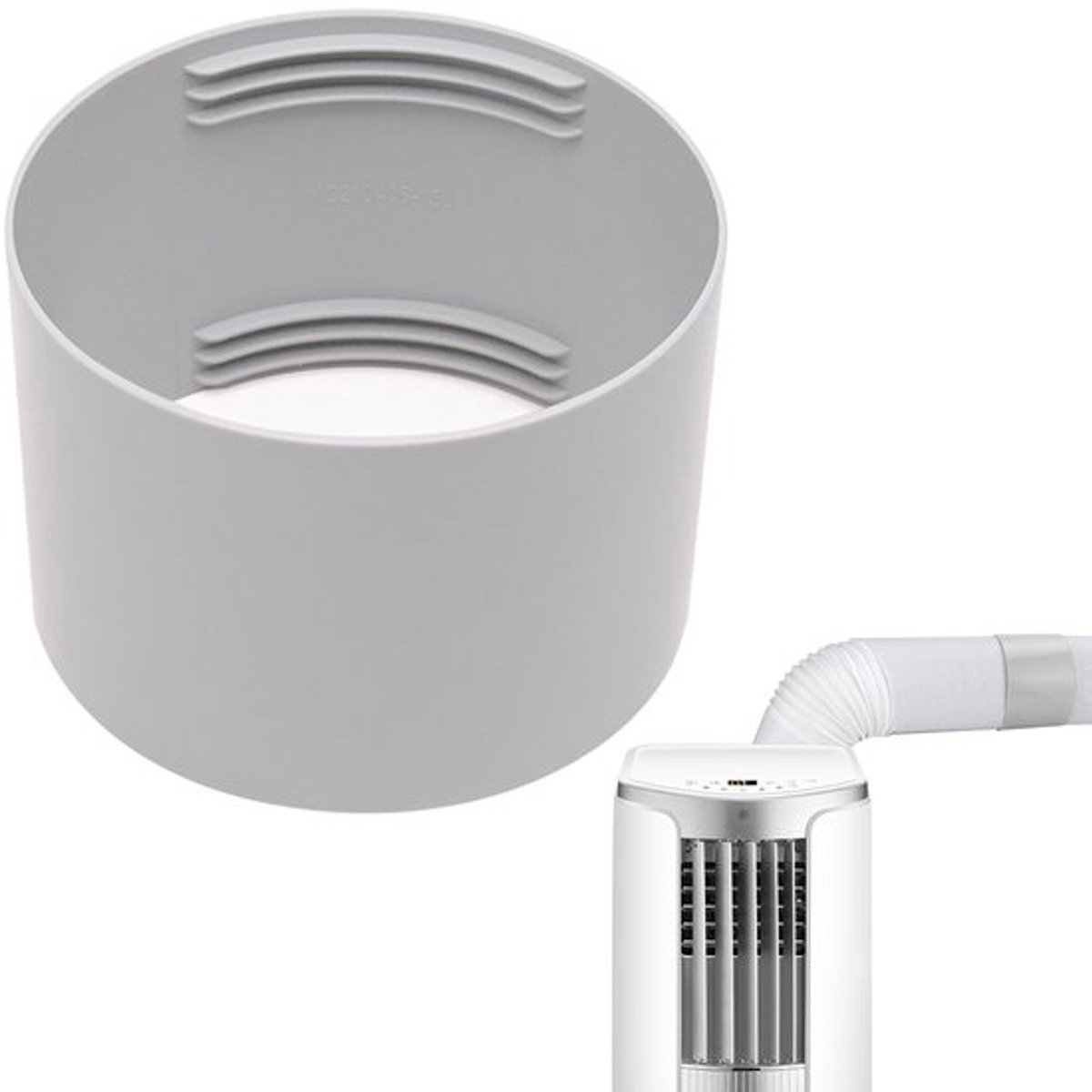 Dailygoody Afvoerslangadapter Verbindingsstuk voor afzuigkap 150 mm