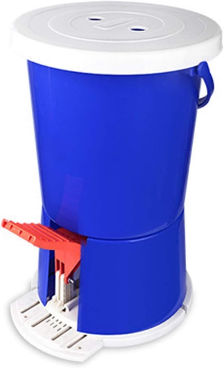 Mini Wasmachine - Draagbaar Apparaat - Handmatig Wassen - Voetbediend - Compact Formaat - Wit