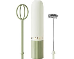 Drankmixer Garde - Opschuimer Schuimmaker - Dranken Bereiden - Draadloze Vrijheid - Compact Formaat - Groen