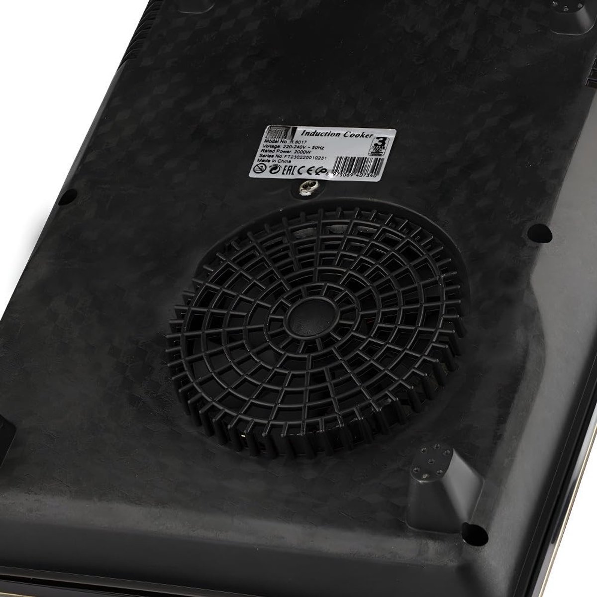 Inductiekookplaat Elektrisch fornuis Huishoudelijk koken Compact aanrechtblad 1 kilowatt Zwart