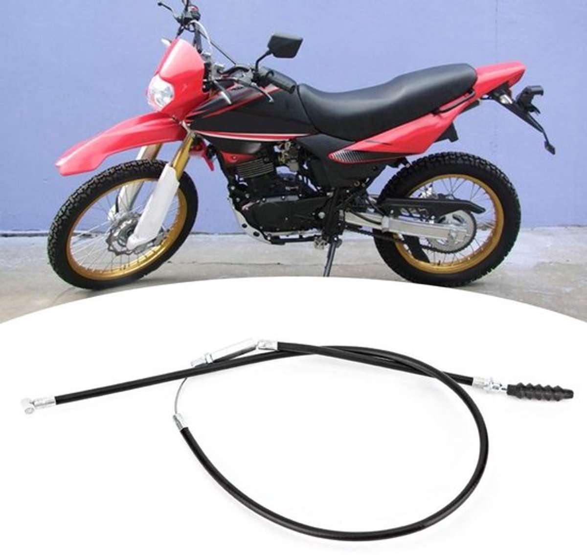 Qiilu Motor Clutch Cable - Verstelbaar voor 110cc, 125cc, 140cc