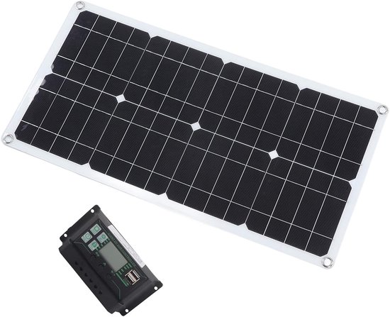 Allecto - Zonnepaneelkit - 250W Draagbaar - Waterdicht - Starterkit voor Camper en Boot - Inclusief Laadregelaar - Efficiënte Energieoplossing van Merkloos — afbeelding 5