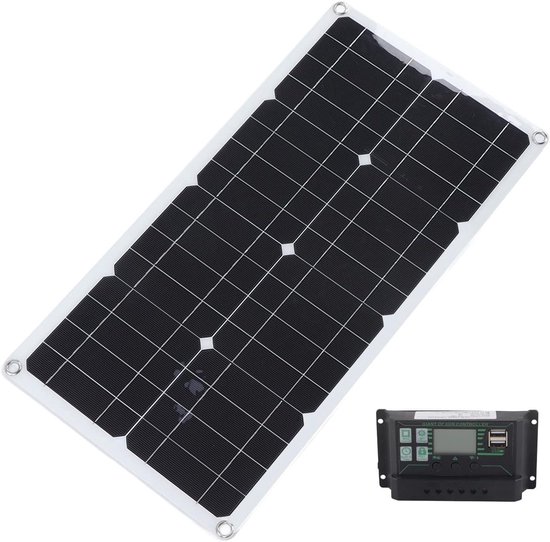 Allecto - Zonnepaneelkit - 250W Draagbaar - Waterdicht - Starterkit voor Camper en Boot - Inclusief Laadregelaar - Efficiënte Energieoplossing van Merkloos — afbeelding 4