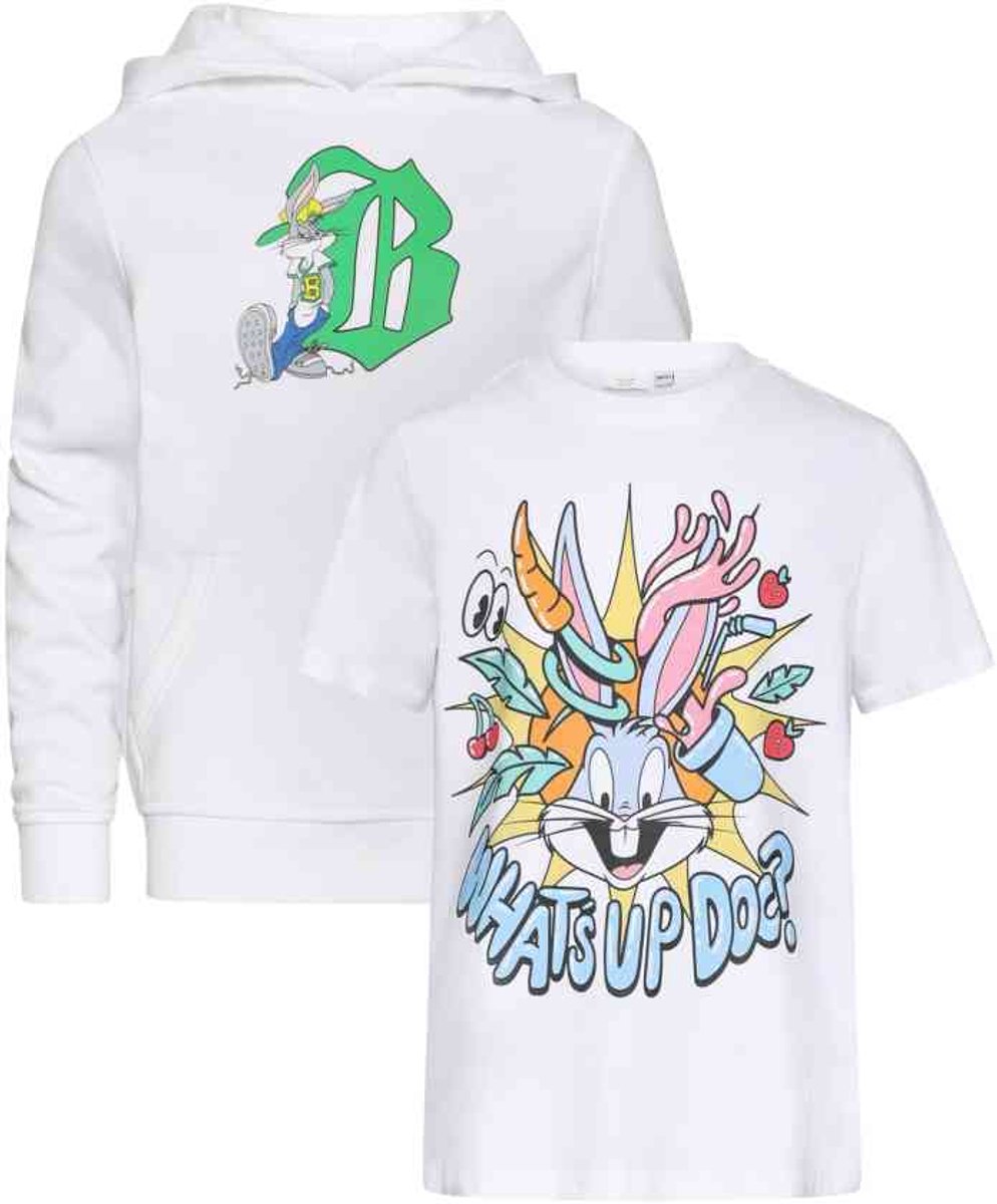 Mister Tee 2 Pack Bugs Bunny Kinder Tshirt Kids 146/152 Wit