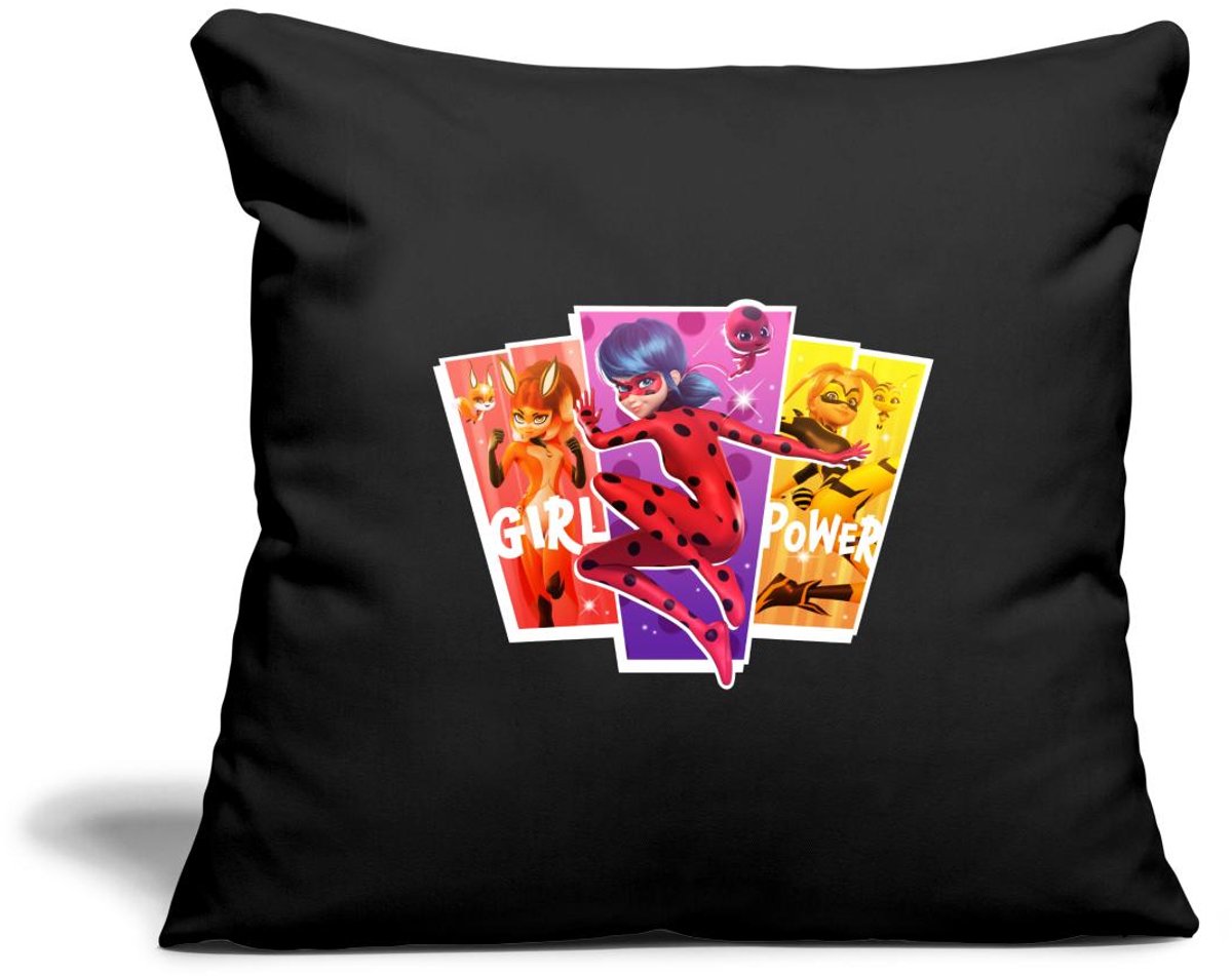 Miraculous Girl Power Ladybug Superheld Sierkussenhoes, 45 x 45 cm