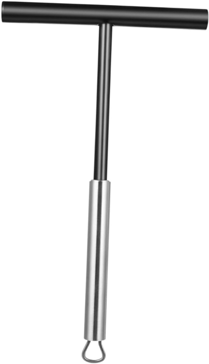 Crêpe Spreader - Pannenkoekenmaker Tool - Gelijkmatig Verdelen - Roestvrij Staal - 19.5 cm - Zwart
