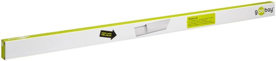 Lange, witte verpakking met groene accenten en Goobay logo. Tekst: WireDuct 50.