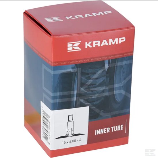 Kramp - Binnenband Voor Traktoren - Maat 15x6.00-6 - Recht Ventiel TR13 - Voor Tuintractoren van Kramp — afbeelding 3