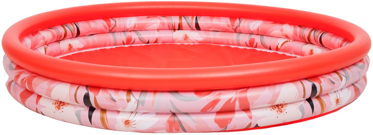 SunClub - Opblaasbaar Zwembad - 157x24 cm - Kleurvolle Motief - Inclusief Reparatielap
