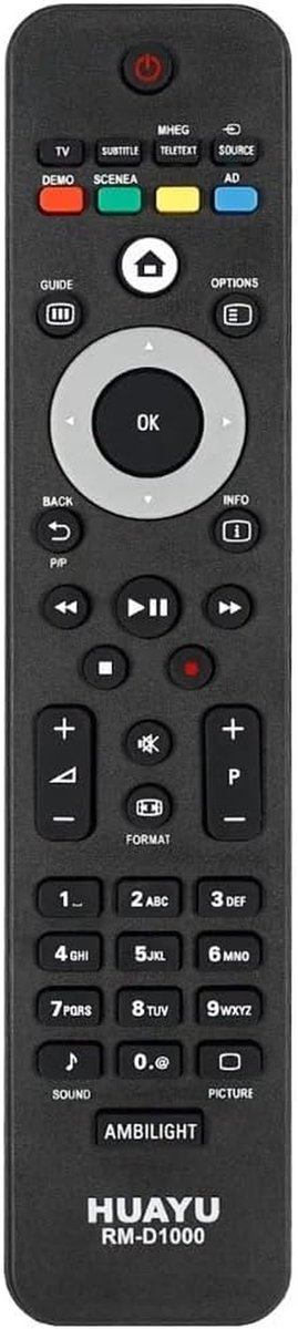 Universele Afstandsbediening - Afstandsbediening TV DVD - Apparaten Bedienen - Compatibel met Diverse Modellen