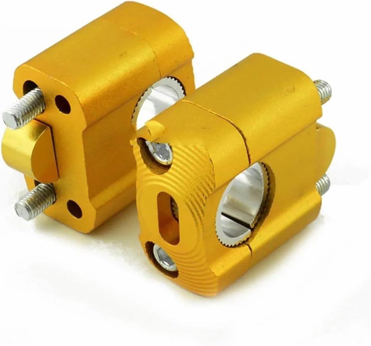 Stuurverhogers Motorfiets - Stuurklemmen ATV - Comfortabeler Rijden - Universele Maat - 22 mm 28 mm - Zwart