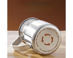 Melkschuimkan - Opschuimkan Schenkkan - Latte Art Maken - Direct Verwarmbaar - 2 Liter Capaciteit - Zilver