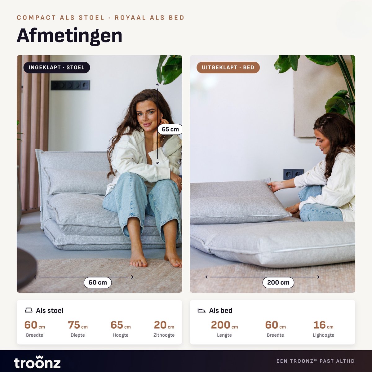 Troonz Troonz Lodi Light Slaapstoel - afbeelding 3