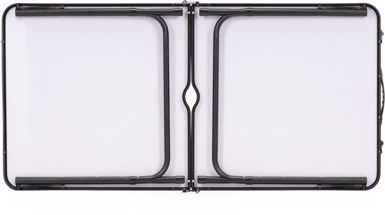 Springos Campingtafel - Vouwtafel - Inklapbaar - Opvouwbaar - 120 x 60 x 55 cm - Zwart/Grijs van Springos — afbeelding 3