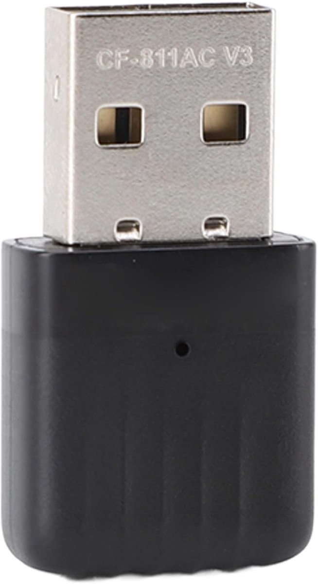 USB WiFi Adapter - Draadloze Netwerkkaart Dongle - Internet Verbinding - Dual Band 650Mbps - USB 3.0 - Zwart