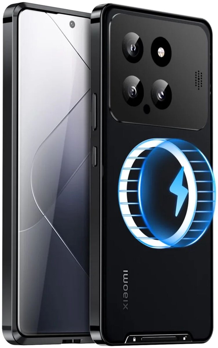 Xiaomi 14 Aroma Design Hoesje met MagSafe Schokbestendig Zwart