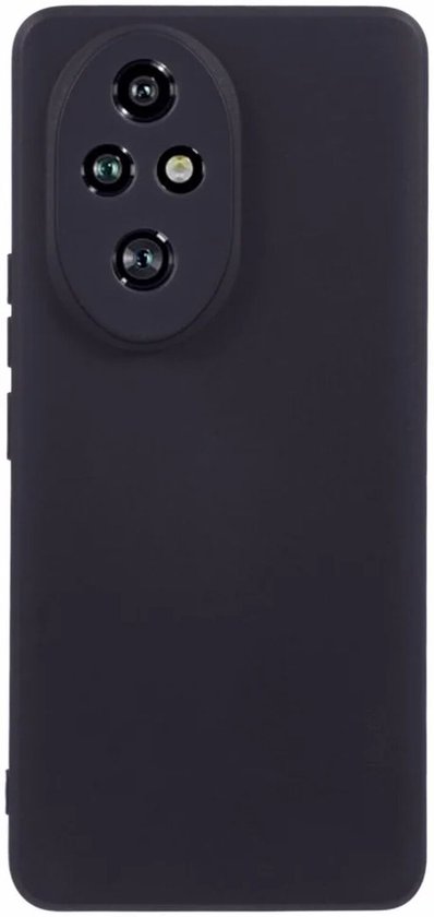 Transparant Dun TPU Hoesje Geschikt voor Honor 200 | Back Cover | Lichtgewicht | Ultra Dun | Flexibel | Zacht | Zwart