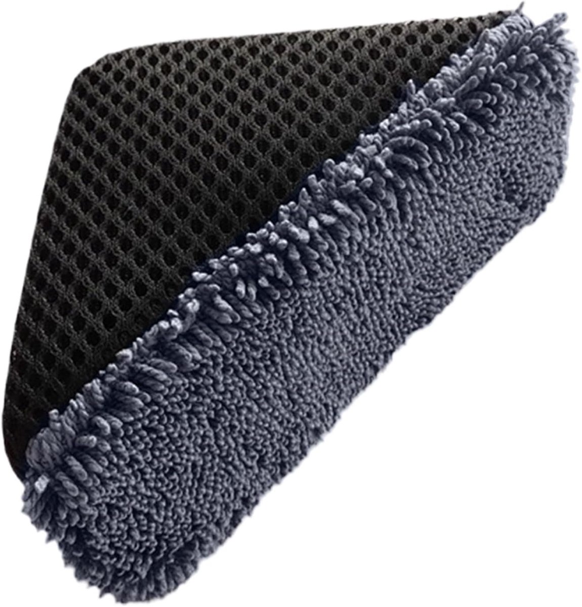 Autowax Applicator Pad - Polijstspons Driehoek - Auto Reinigen - Microvezel Materiaal - 13x6x6 cm - Donkergrijs