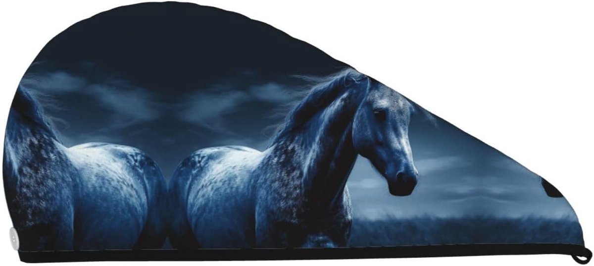Haar Drogen Cap - Haar Tulband - Snel Haar Drogen - Super Absorberend - 64x26 cm - Zwart
