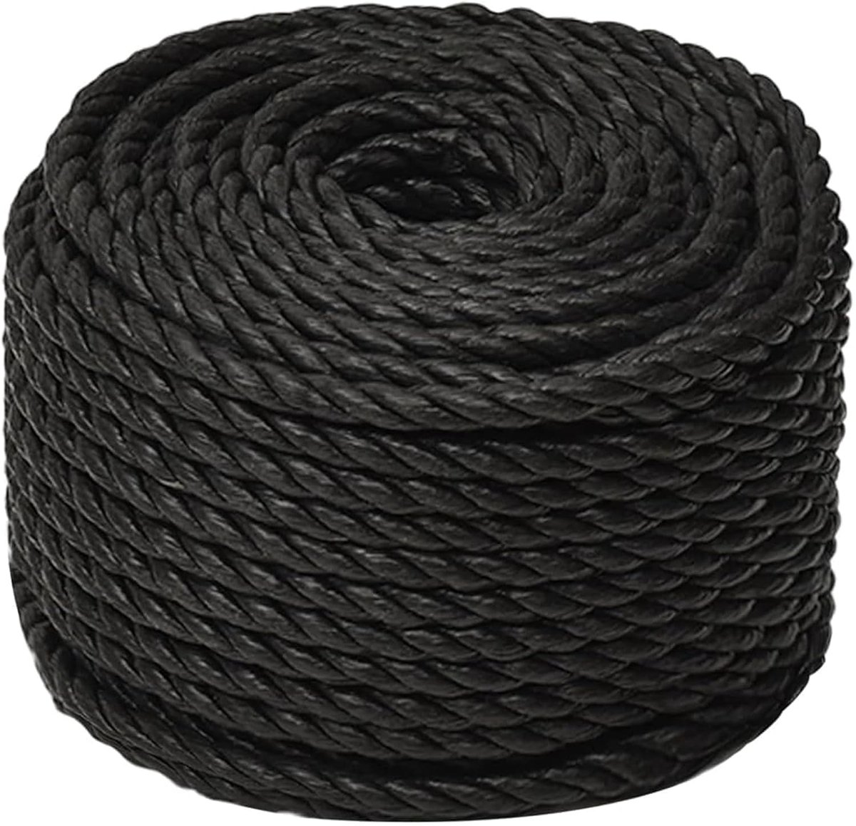 Sterk Polypropyleen Touw 10 mm Zwart - 250 Meter Stevig Werkkoord