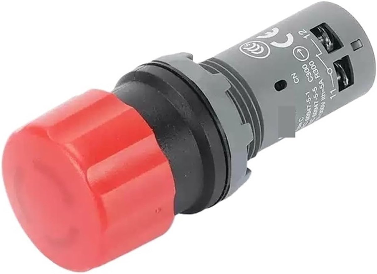 Noodstop knop - Paddenstoel drukker - Veilige uitschakeling - Directe stopfunctie - 10R - Rood