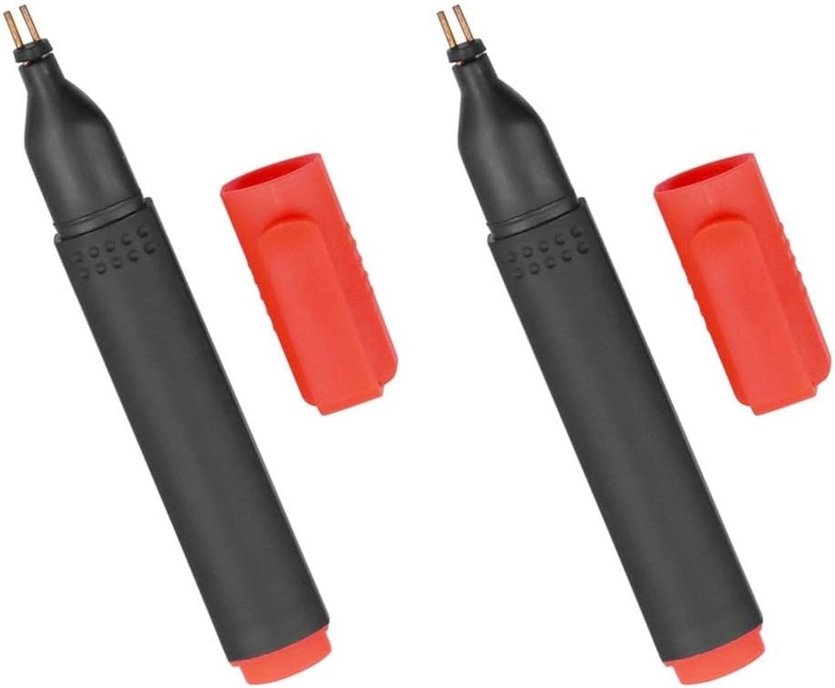 Geleidbaarheidstestpen - Aardingstester - Geleidbaarheid Controleren - LED Indicator - 2 stuks - Zwart Rood