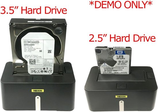 Harde Schijf Dock - Externe Opslag - Data Overzetten - Hoge Overdrachtssnelheid - 5TB Capaciteit - Zwart — afbeelding 3