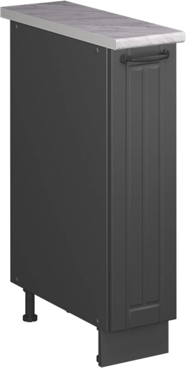 Vicco Apotheekkast Fame-Line, Donkergrijs/Antraciet, 20 cm, WB Marmer