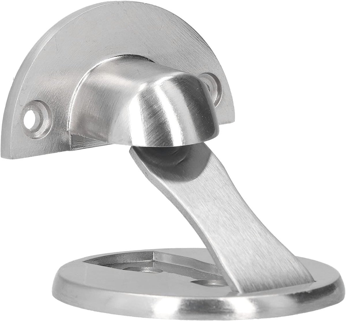 Magnetische Deurstopper - Deurhouder Zuigstopper - Muren Beschermen - Geen Boren Installatie - 5-10mm - Zilver