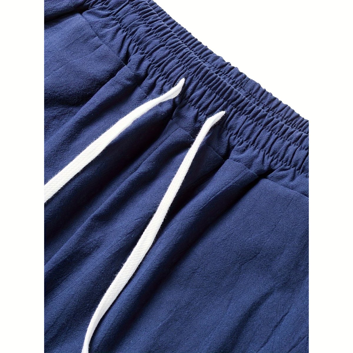 Currero Linnen Broek Heren - Zomerbroek - Volwassenen - Lange Broek - Pantalon - Strandbroek - Zomer - Ibiza Stijl - Marineblauw S