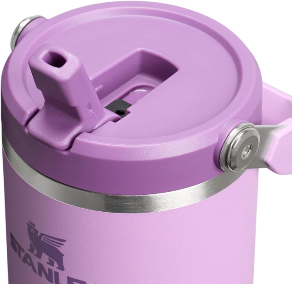 STANLEY IceFlow 2.0 Flip Straw Tumbler 30 oz / 0.86L (Lilac) – Geïsoleerde RVS Drinkfles met Handvat – Lekvrije Thermosbeker met Flip Straw – BPA-vrij – foto 2
