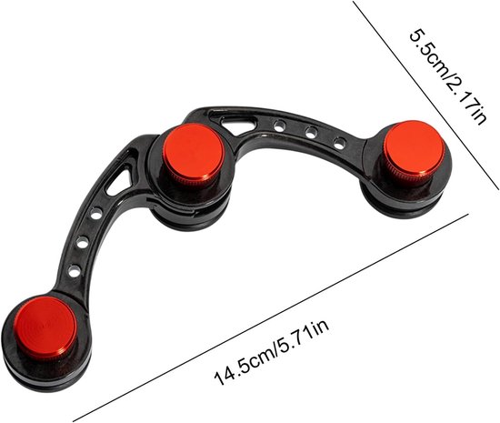 Spoel Tool - Knoophulpgereedschap Vislijn - Vislijn Spoelen - Schade Preventie - 15 x 6 x 5 cm - Carbon Model — afbeelding 5