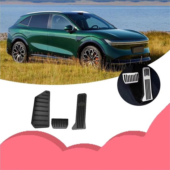 Autopedaalhoezen - Pedaal Covers - Verbeter Rijervaring - Antislip Oppervlak - Voor Zeekr 7X - Zwart — afbeelding 3