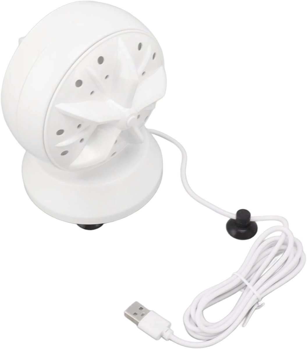 Ultrasone Wasmachine - Mini Wasmachine Draagbaar - Reizen Schoonmaken - Dubbele Turbine Reiniging - 17 x 15 x 11 cm