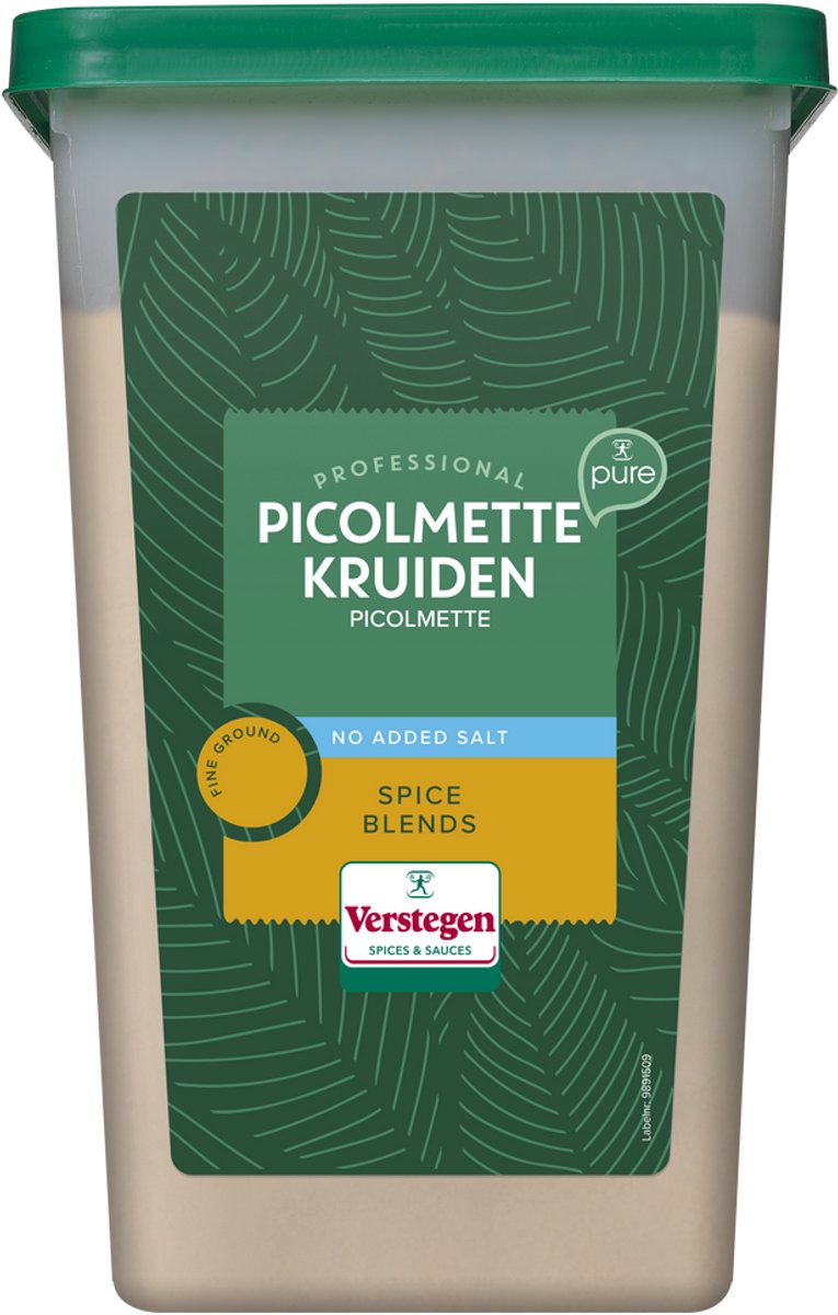 Verstegen - Picolmette kruiden fijn zonder zout - Pure - XL doos - Kruiden & specerijen - 1250g