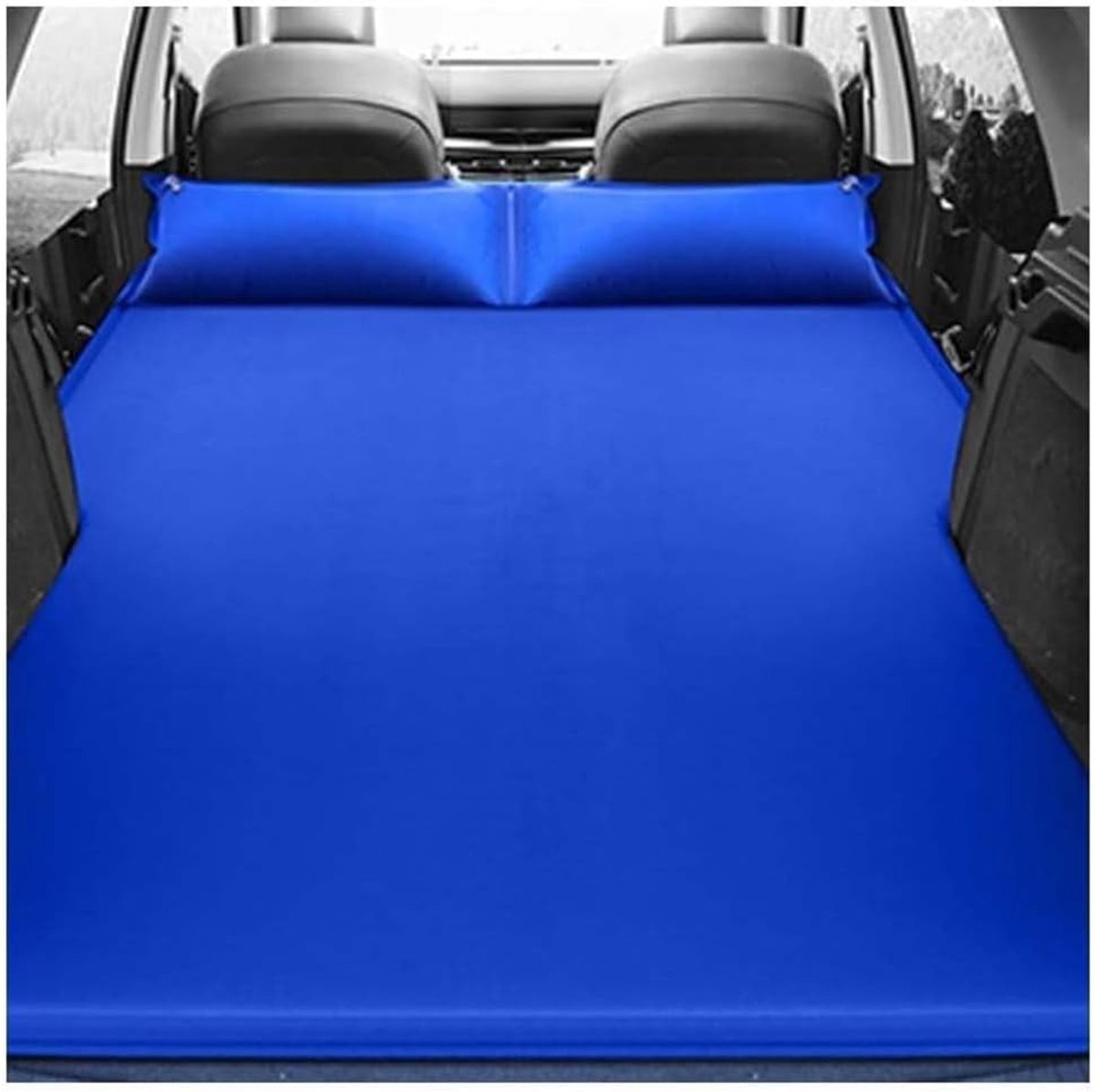 Opblaasbaar Matras - Luchtbed Kofferbak - Draagbaar Reizen - Auto Opblaasbaar - 1.00 Count - Blauw