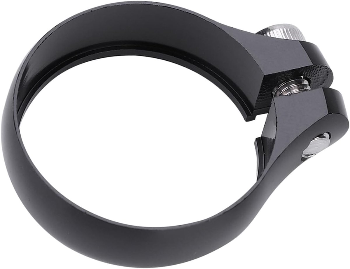 Zadelpenklem Fiets - Zadelklem - Fiets Zadel Verstellen - Superlicht Aluminium - 318 Mm - Zwart
