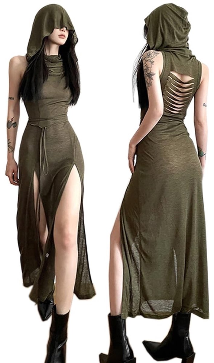 Dailygoods- Cocktailjurk Hoge Split - Mouwloos - Bodycon - Feestjurk Dames - Sexy Uitsparing - Geschikt voor Alle Seizoenen