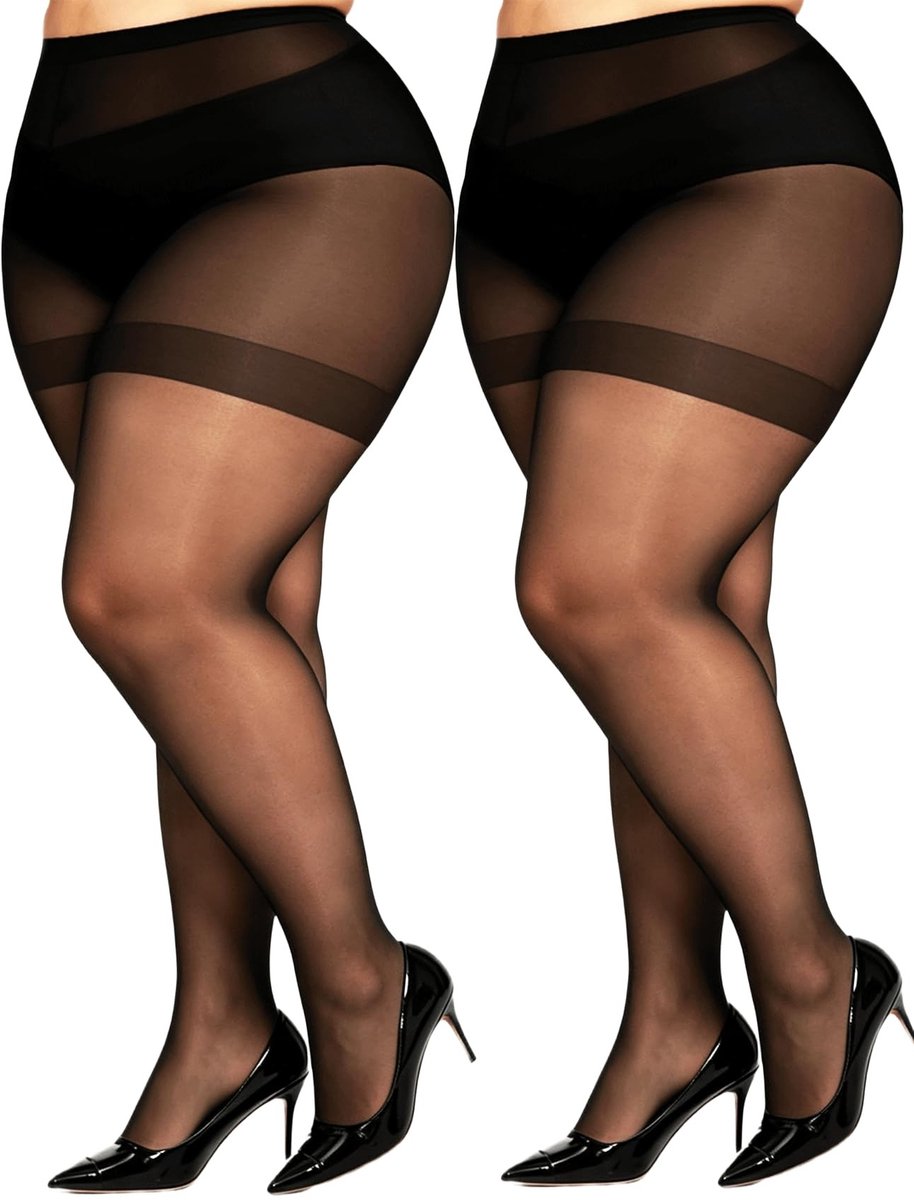 Dailygoods- Panty 20D - Curvy Dames - Plus Maten XL-8XL - Elastisch - Comfortabel - 4-richtings Stretch - Strumpfhose