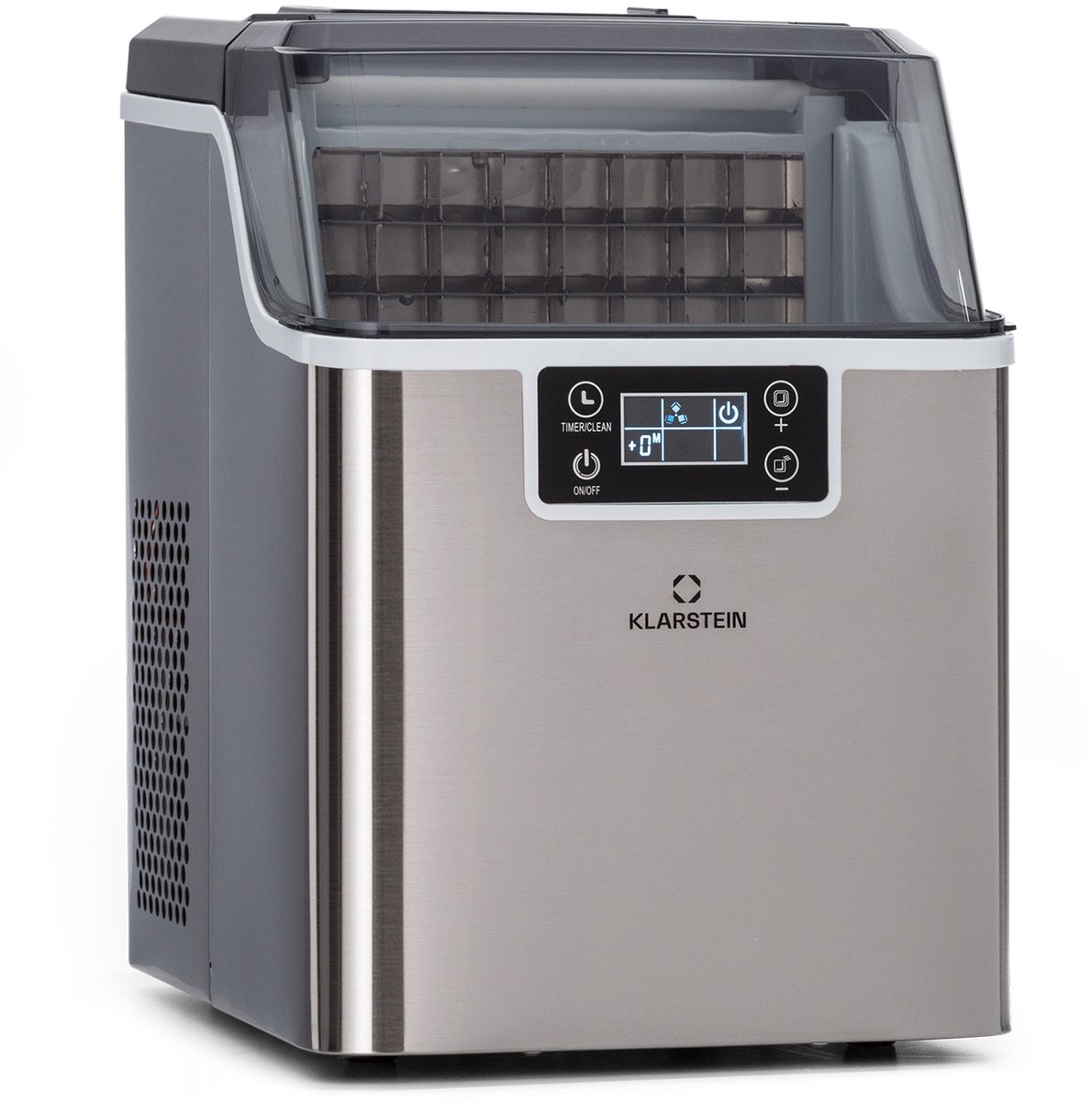 Klarstein IJsblokjesmachine Chios 20 kg/24 h auto-clean 3,2 liter watertank - IJsmachine - voor Bar voor Thuis - Snel - voor Keuken - LCD Display Compact - Ice Maker - Ice Cube Maker - IJsmaker - IJsblokjesmaker - Eismaschine